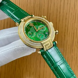 Versace Quality Luxury Ladies Genuine Leather Wristwatch