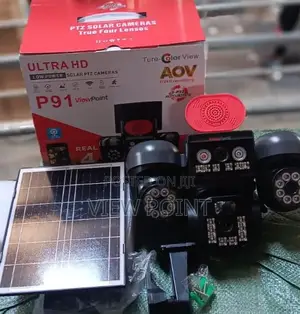 Aov Four Lens 4g Solar CCTV Camera – Wireless Outdoor PTZ Security Cam