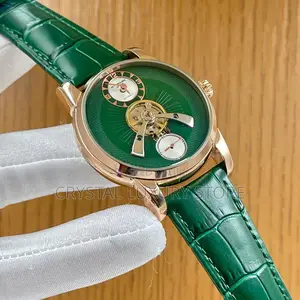 Patek Philippe Quality Luxury Leather Automatic Engine Wristwatch