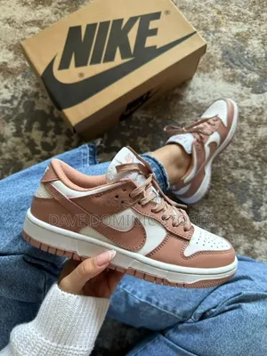 Women's Nike Dunk Rose Whisper Luxury Sneakers