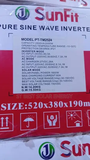 2.5kva/24v Sunfit Inverter Hybrid