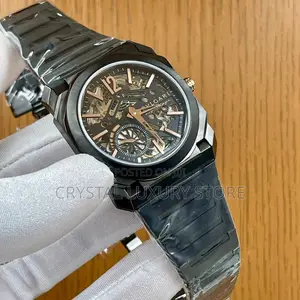 Bvlgari Quality Luxury Men Chronograph Automatic Engine Wristwatch