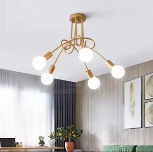 Modern Minimalist Chandelier Creative Branch-Shaped Gold-Plated