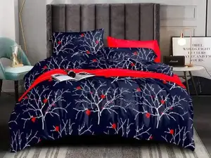 Blue and Red Combination Beddings Set With Duvet Set 4x6