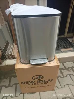 New Ideal England Stainless Steel Pedal Dustbin - Brand New`