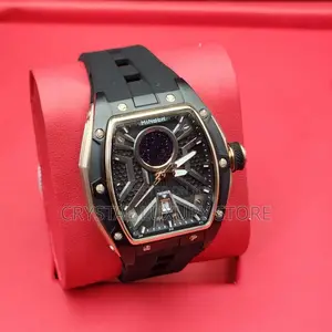 Minber Quality Luxury Men Chronograph Rubber Strap Wristwatch