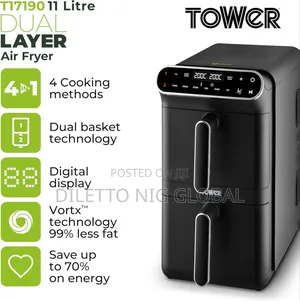 Tower Vortx Xl Dual Stack Air Fryer With Digital Control Panel