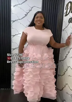 Lux Ruffles Ladies Gown