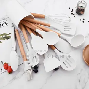 12pc's Big Silicone Spoon