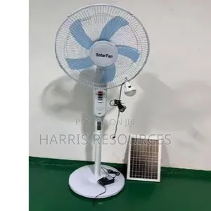 Tinmo Reachable Fan 18 Inch Solar Stand Fan With 2 Bulbs