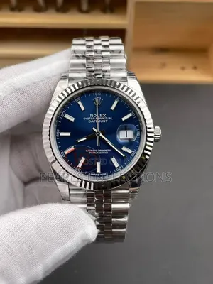 Rolex Oyster Perpetual Silver Chain Watch