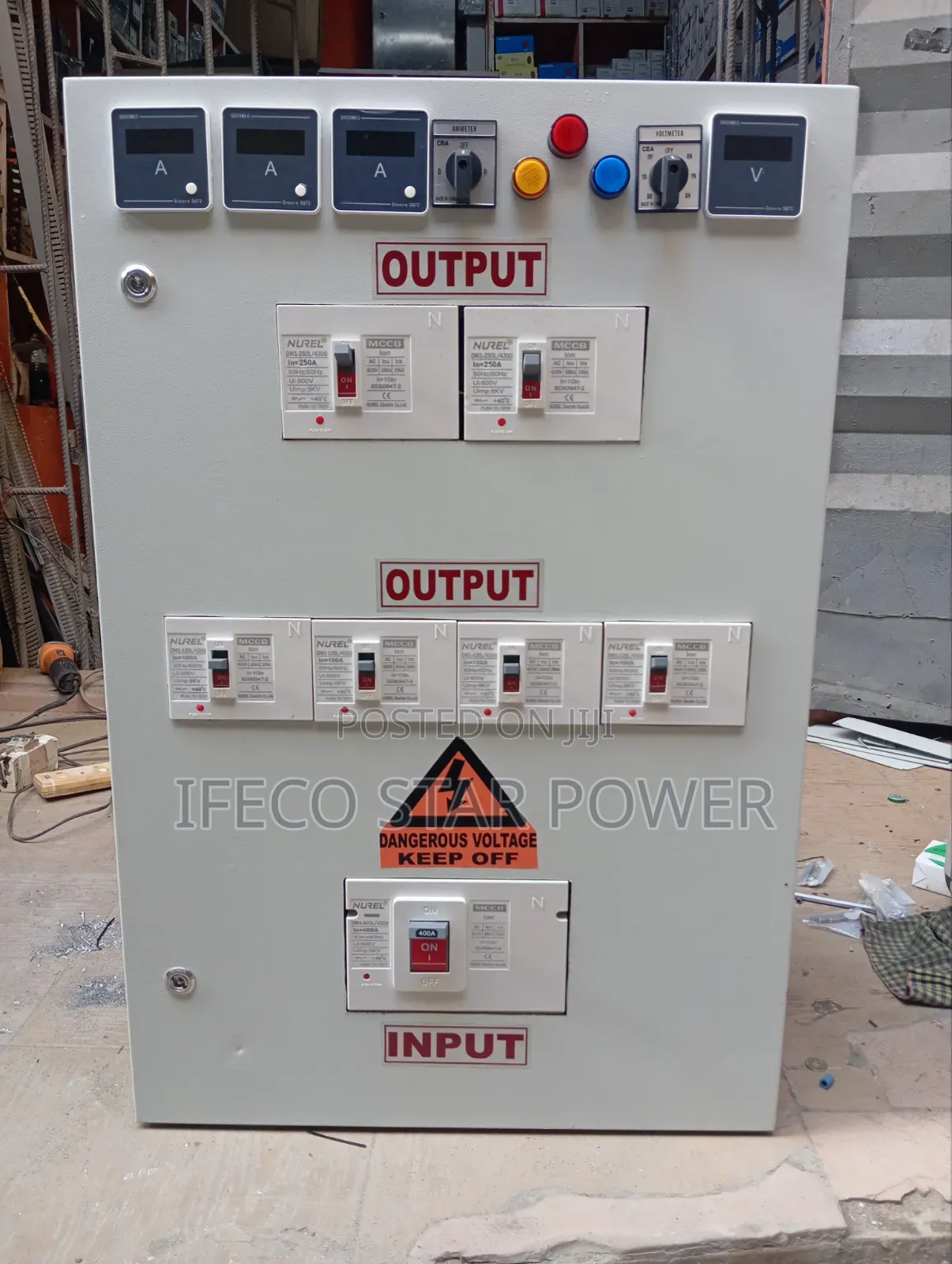 Distribution Board Panel 400a With Outgoing Breakers