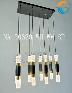 Modern 8-Light Pendant Chandelier