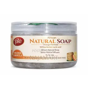 Toke African Natural Soap Orange Formula Shea Butter and Lactic Acid