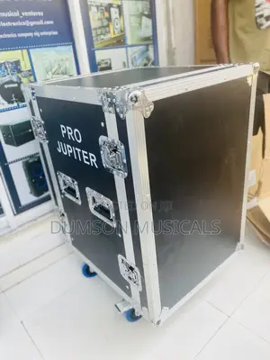 Heavy Duty 16 Units Amplifier Rack With Wheels Amp