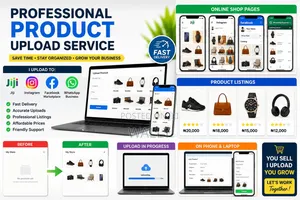 Professional Product Upload For Online Vendors