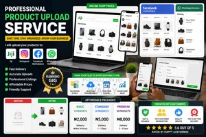 Professional Product Listing & Store Management Service
