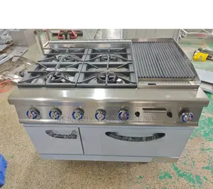 Imported 4 Burner Cooker Comes With a Barbecue Grilling Machine.