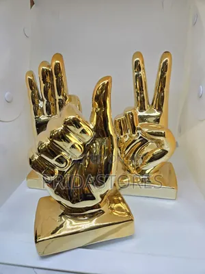 Hand Signs Symbol Sculpture Palm Creative Decor Hand Sculpture