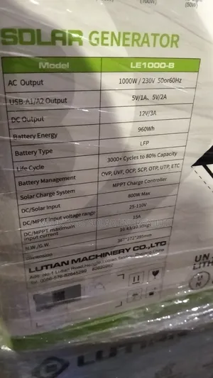 1000w Lutian Solar Generator