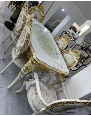 European Royal Classic and Dinning Set (6 Chairs and a Table)