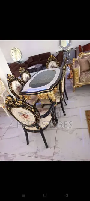 European Royal Classic and Dinning Set (6 Chairs and a Table)