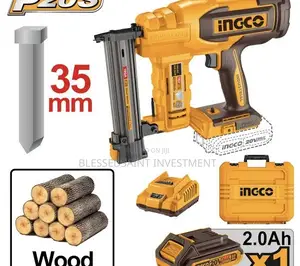 Ingco Cordless Brad Nailer 35mm Nail Gun 20volts