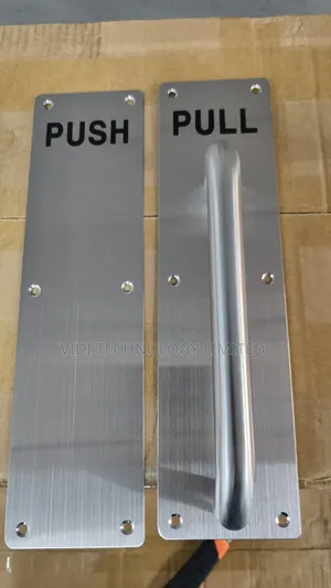 Stainless Steel Push Pull Door Plate Set
