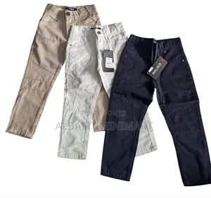 Qiotong Boys' Black Cargo Pants