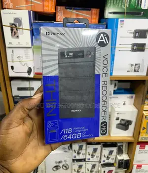 V10 Remax Ai Voice Recorder 64gb; 118 Languages Translation