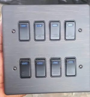 8 Gang Bronze Grid Switch Panel – Luxury Modular Wall Light Switch