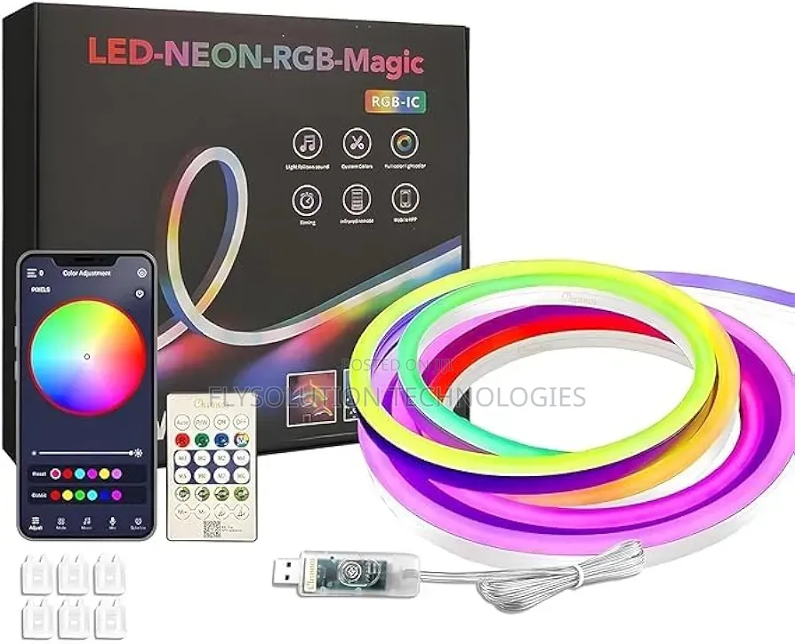 Led Neon RGB Multi-Color Magic Strip Light With App Remote Control