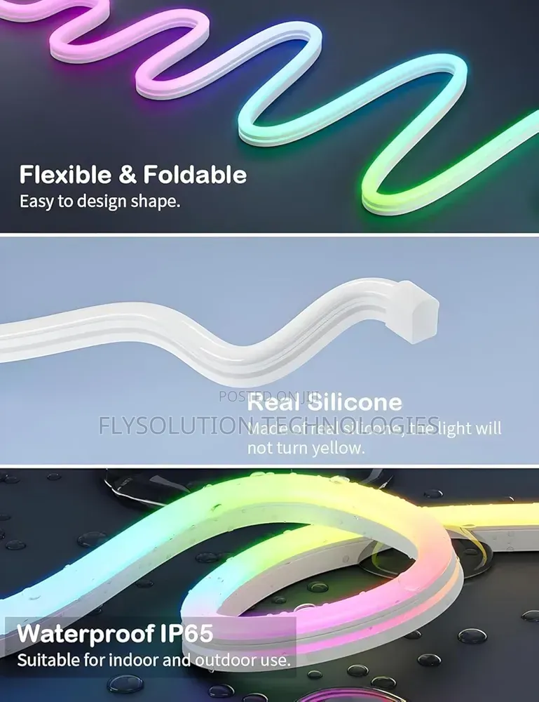 Led Neon RGB Multi-Color Magic Strip Light With App Remote Control