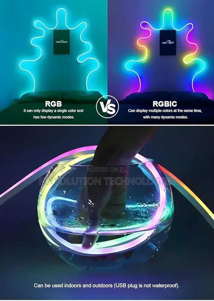 Led Neon RGB Multi-Color Magic Strip Light With App Remote Control