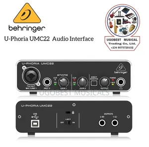 Behringer U-Phoria Umc22 Audiophile 2x2 Usb Audio Interface