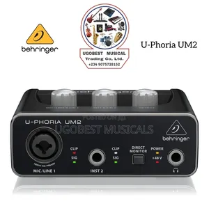 Behringer U-Phoria Um2 Audiophile 2x2 Usb Audio Interface