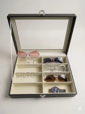 Multipurpose 8 Slots Sunglasses Storage Box