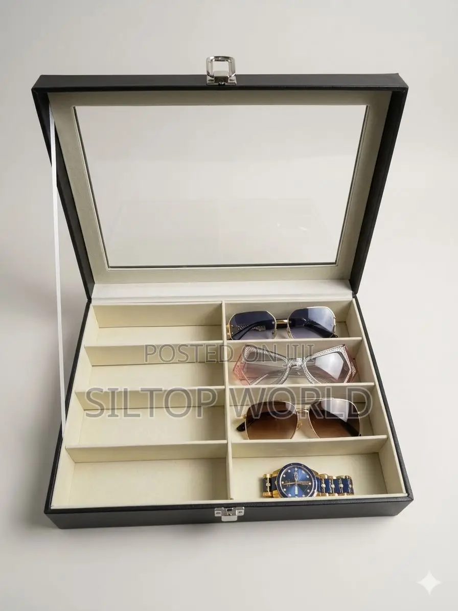 Multipurpose 8 Slots Sunglasses Storage Box