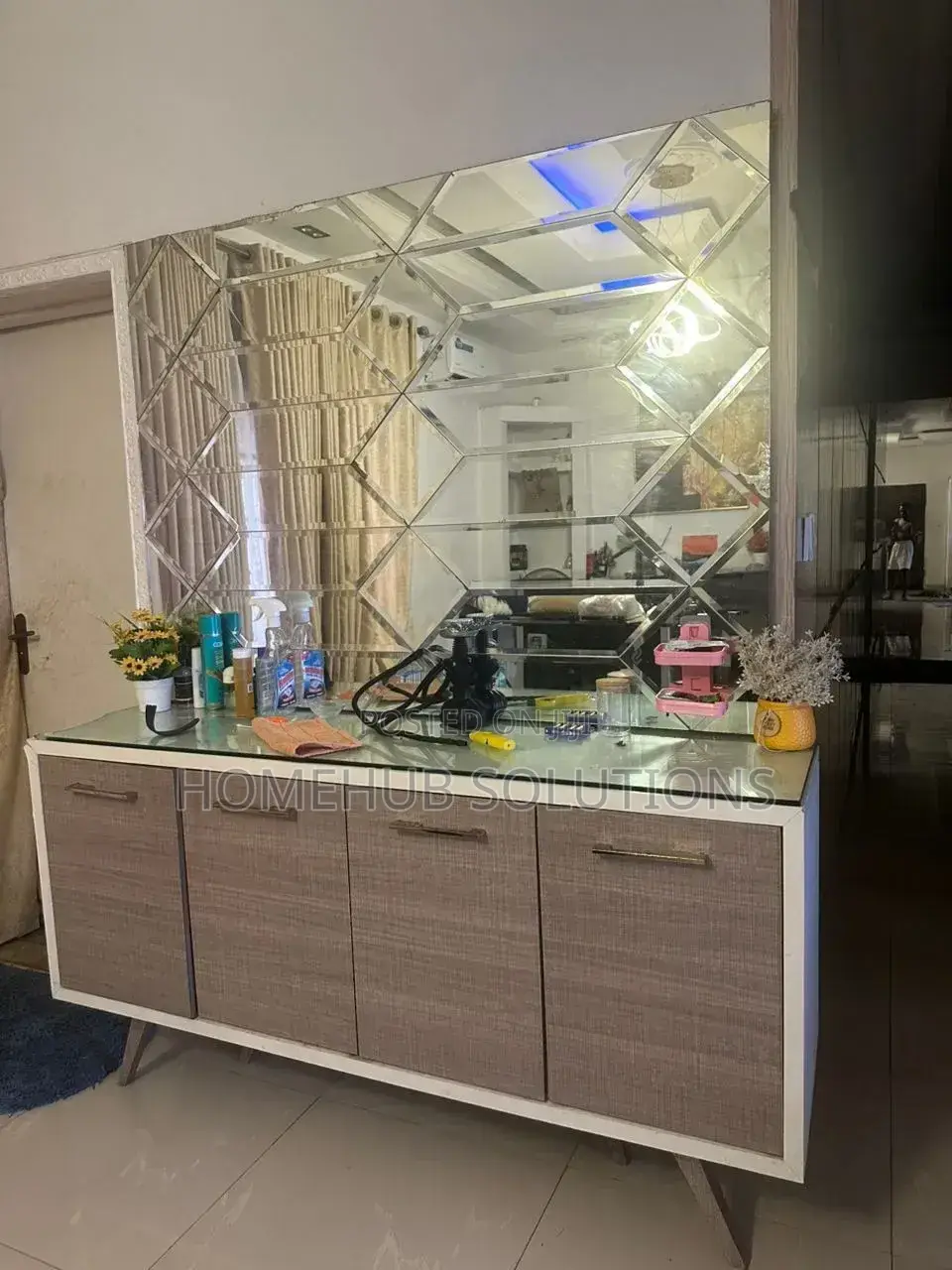 Glass Table Console