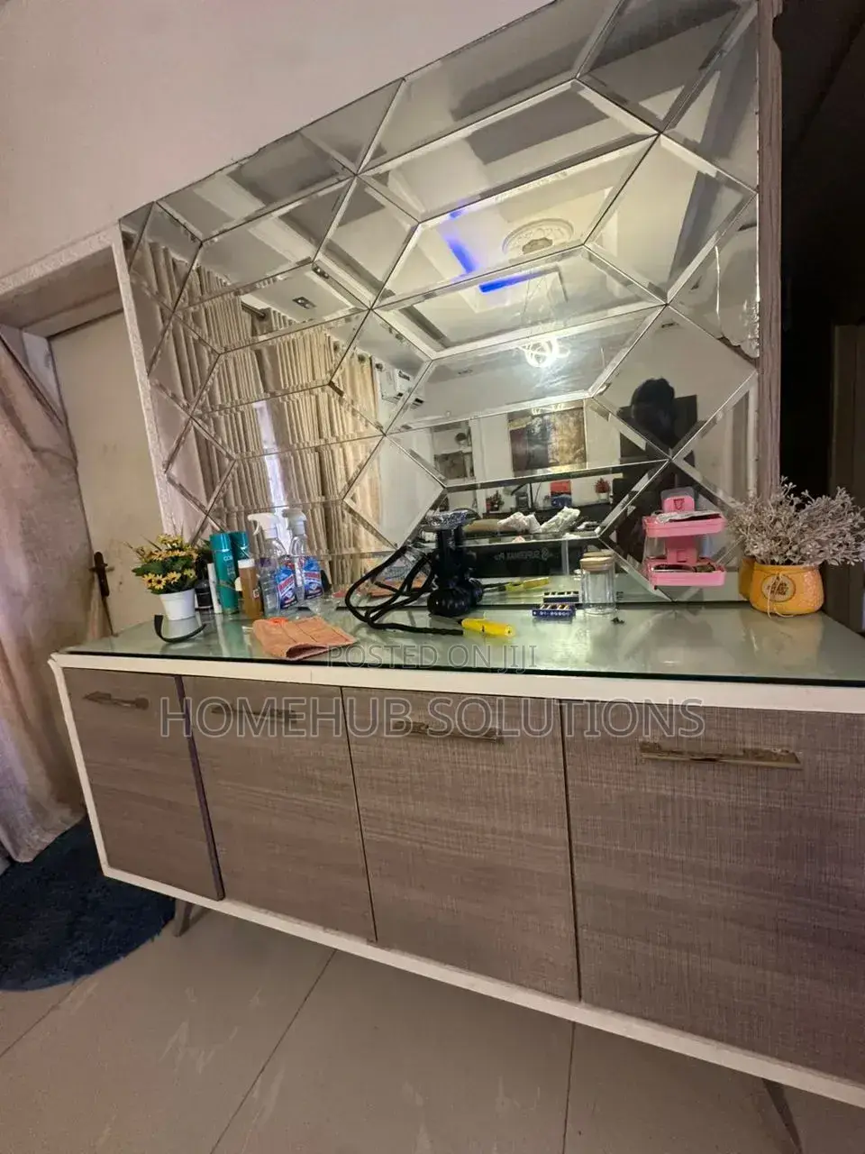Glass Table Console