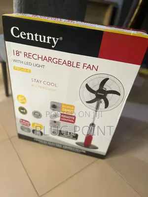 Century 18-Inch Rechargeable Standing Fan With Long Battery Backup