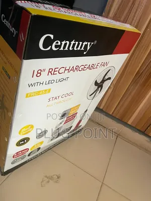 Century 18-Inch Battery-Powered Standing Fan With Silent Operation