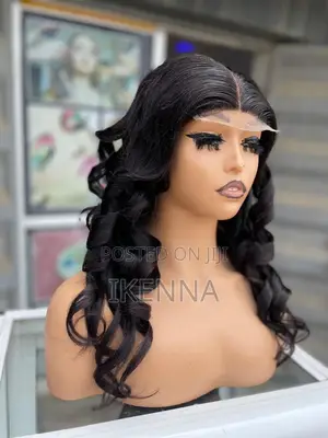 22” SDD Curly Human Hair Wig With a Closure