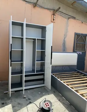 Bed Frame and Wardrobe