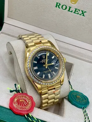 A Yellow Gold Case Rolex Oyster Perpetual Day_ Date 40 Wrist Watch