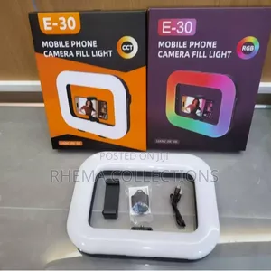 Rechargeable E-30 Led Soft Ring Light