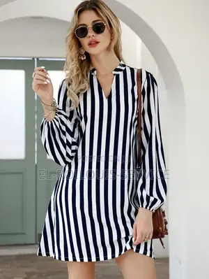 Stripped Shift Dress for Women