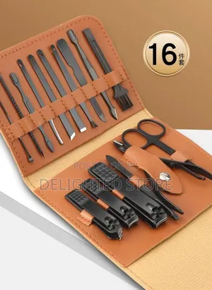 16pcs Professional Full Set Nail Clippers Cuter Trimmer Ear Pick