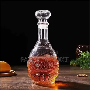 Embossed Liquor Whiskey Wine Bottle Decanter