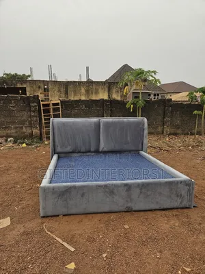 6 by 6 Quality Padded Bedframe + 1bedside Cupboard
